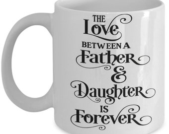 Father's necklace with quote the love between a