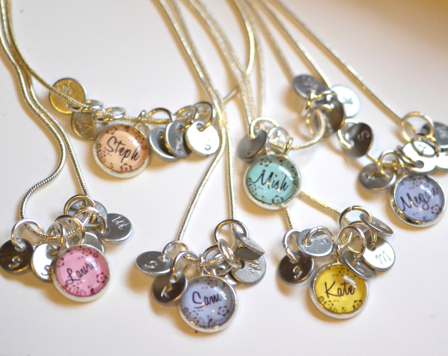 6 best friend necklaces 6 friendship necklace personalized