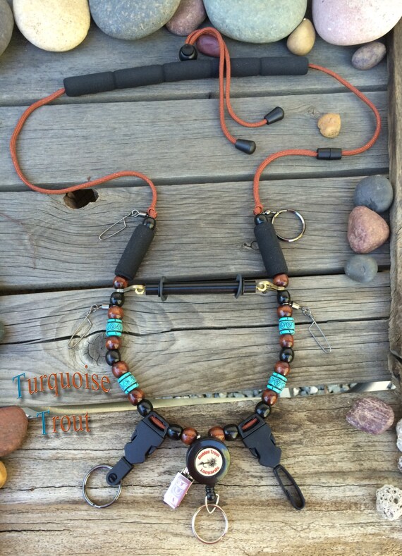 New TURQUOISE TROUT Fly Fishing Lanyard