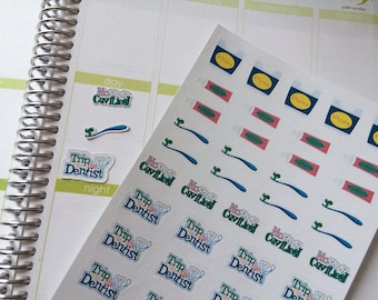 Planner Stickers Trip to the Dentist Set