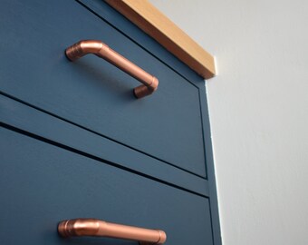 Modern Proper Copper Pull. Contemporary Drawer Handle. Drawer Pull. Cabinet Hardware. Kitchen Cabinet Pull. Kitchen Door Handle-pulls