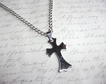 Stainless steel cross necklace