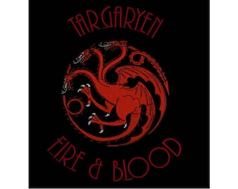 Targaryen Dragon Fire and Blood Machine Embroidery Design - Game of Thrones - 3 SIZES - Instant Download
