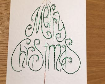 Merry Christmas tree card