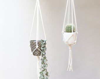 Macrame Plant Hanger - Knotted Plant Hanger - Hanging Planter - Macrame Plant Holder - Pot Hanger - Macrame Hanging Planter - 37 inches