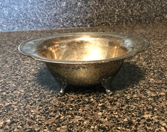 Vintage Silverplate Footed Bowl