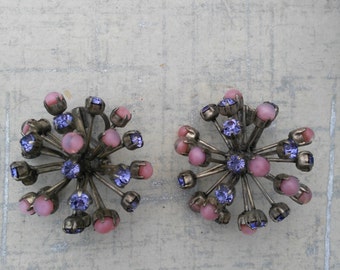 De Luxe NYC - Diamante Earrings - Geometric Earrings - Clip On Earrings - Rhinestone Earrings - Gift for Women - Mother's Day Gift