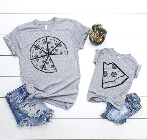 dad and baby pizza shirts