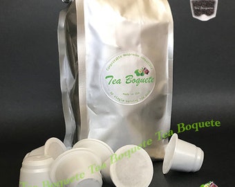 30 English Breakfast Black Tea, Nespresso compatible tea pods.