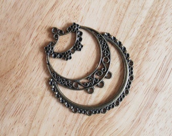 Bronze large pendant 7 cm
