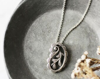 PETITE FILLE Handmade Jewelry Paisley Sterling Silver Pendant