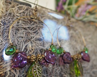 Forest After the Rain Hoop Earrings