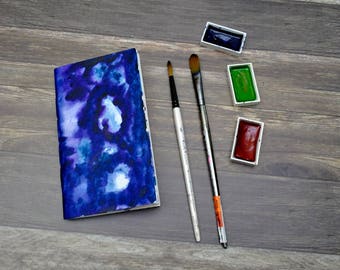 Watercolor Traveler's Notebook - TN Insert- Midori Watercolor Insert - Watercolor Painting- Art Journaling Insert - Various Sizes