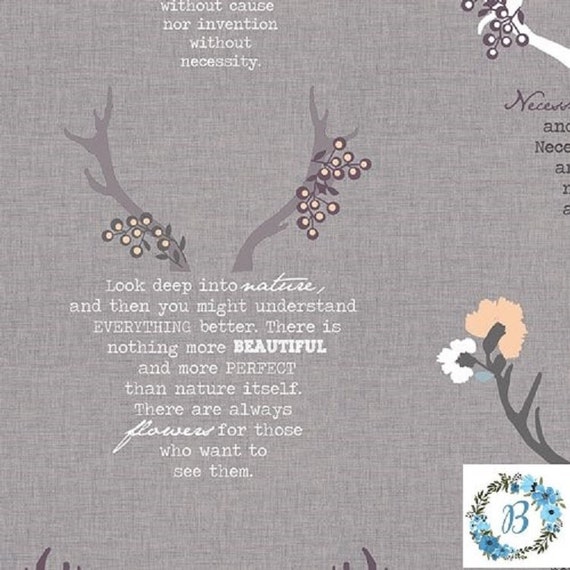 Blithe - Linen in Dusk - by Katarina Roccella for Art Gallery Fabrics