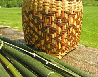 Cherokee River Cane Basket, Fine Art Matted Photography