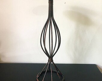 Vintage metal candle holder--vintage home deco