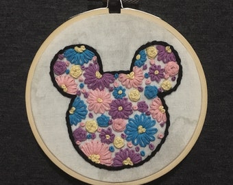 Rapunzel Inspired Embroidery Hoop