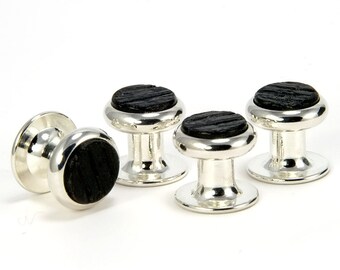 Tuxedo Studs Tuxedo Shirt Studs Whiskey Barrel Silver Tuxedo Studs Tennessee Whiskey Gift For Him Mens Jewelry Fathers Day Gift For Dad