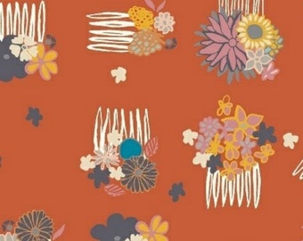 SALE - Windham Fabrics - Good Hair Day Collection - Up Do in Flame