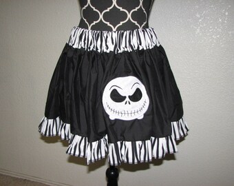 Jack Skellington inspired Cosplay Skirt, Comic Con, Geek, Nerd, Halloween, FUN