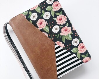 Fabric Bible Cover - Geometric - Bible Cover - Handmade