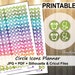70% SALE, Icons Planner Printable Planner Stickers, Erin Condren Planner Stickers, Icons Planner Printable Stickers, Icons - Cut Files