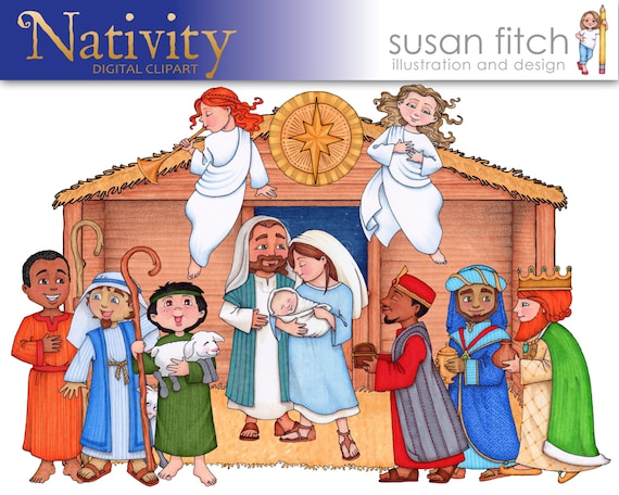 Christmas Nativity Digital ClipArt Set