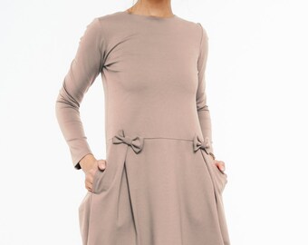 Japanese dress | Modest dress | Neutral dress | LeMuse japanese dress