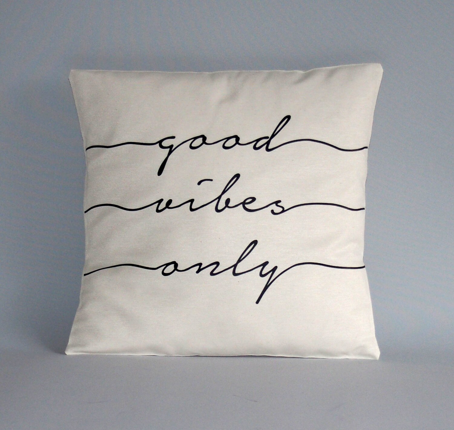 pillow 24x24 cover white pilow cover cover pillow Good only black Throw vibes