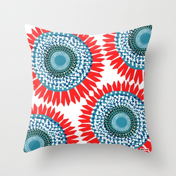 20x20 pillow cover Decorative throw Floral pillow cover