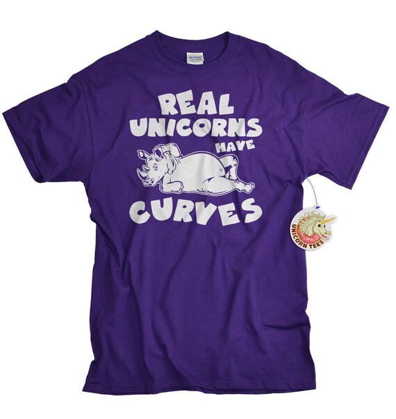 real unicorns have curves t shirt