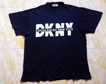 Donna Karan New York DKNY Spell out Tee T Shirt Rare