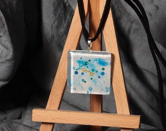 KEY bubble / pendant original painting