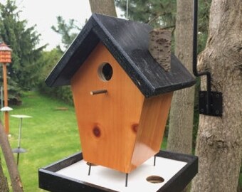 Rustic Birdhouse | Bird Feeder | Birdhouse Feeder | Rustic Bird house | Birdhouse