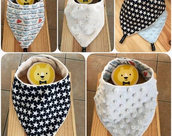 "The ba-ba-bavana" baby bib 3 in 1 - reversible
