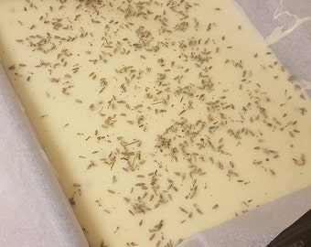 White Chocolate and Lavender Fudge 100g, white chocolate fudge, lavender, lavender fudge