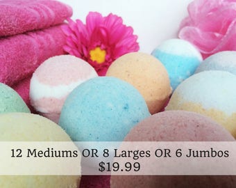 Bath Bomb Gift Set, Bath Bomb Box, Christmas Present, Great Gift, Bath Bomb Gift Set, Bath Fizzies, Coconut Oil, Epsom Salt, Shea Butter