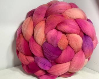 Spinning Fiber Rambouillet - 5oz - Rose Apricot Jelly 2