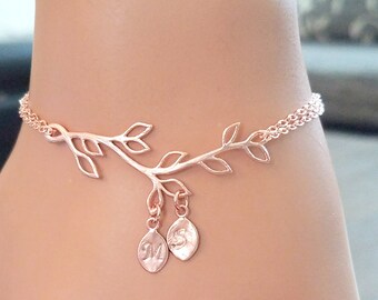 Personalized Bracelet Custom Birthstone Charm Bracelet For Mom, Grandmother Gratitude, Family Tree Bracelet,Personalized Custom Mother Gift