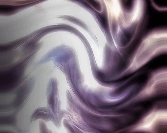 Art Print: SMOKE and MIRRORS, abstract art, contemporary art, modern art, wall art, fine art, abstract painting, gray art, purple art,