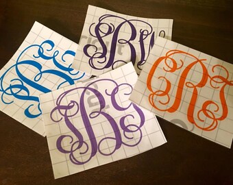 Personalized Interlocking Yeti or Tumbler Monogram