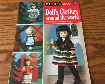 18 Inch - DOLL CLOTHES - Around The World - Knitting Patterns Only