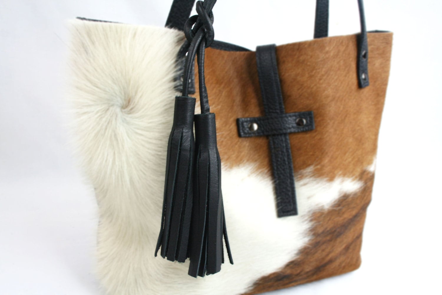 Leather Tassel for Handbags Double Tassel Purse Charm