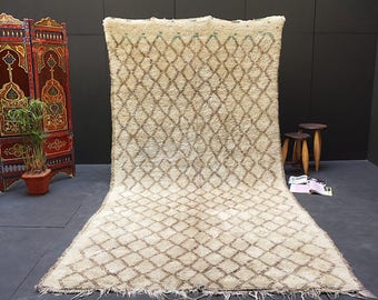 Large authentic Handmade 6x12 Beni ourain Moroccan rug Tribal Vintage Rug Moroccan Carpet, Vintage Deco Hand Boho Rug Tribal Rug, rugs