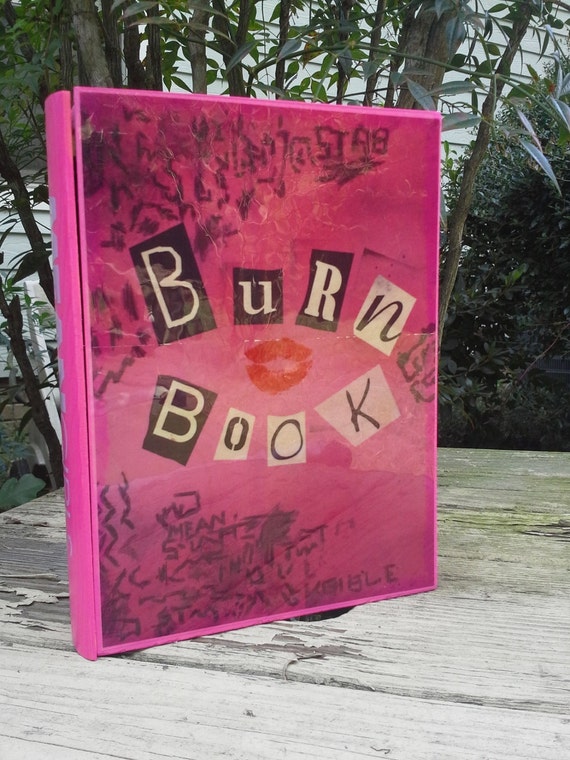 Burn Book Wood stash box