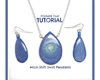 Polymer Clay Tutorial- Mica Shift Polymer Clay Tutorial Pendants- Beginner Tutorials Polymer Clay Jewelry Easy Tutorial