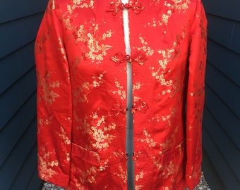 Vintage Silk Chinese Jacket // Reversible Jacket // Vintage Silk Jacket