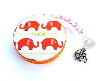 Measuring Tape Orange Elephants Retractable Tape Measure