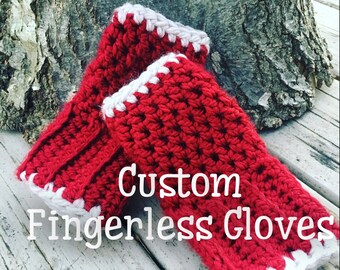 Fingerless Gloves, Handwarmers, Handmade, Custom Created, Crochet, Adult One Size Fits Most, Gifts for Her