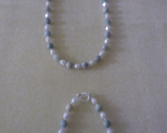 Necklace and Bracelet set. Amazonite